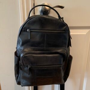 Rawlings Medium Leather Backpack - Black